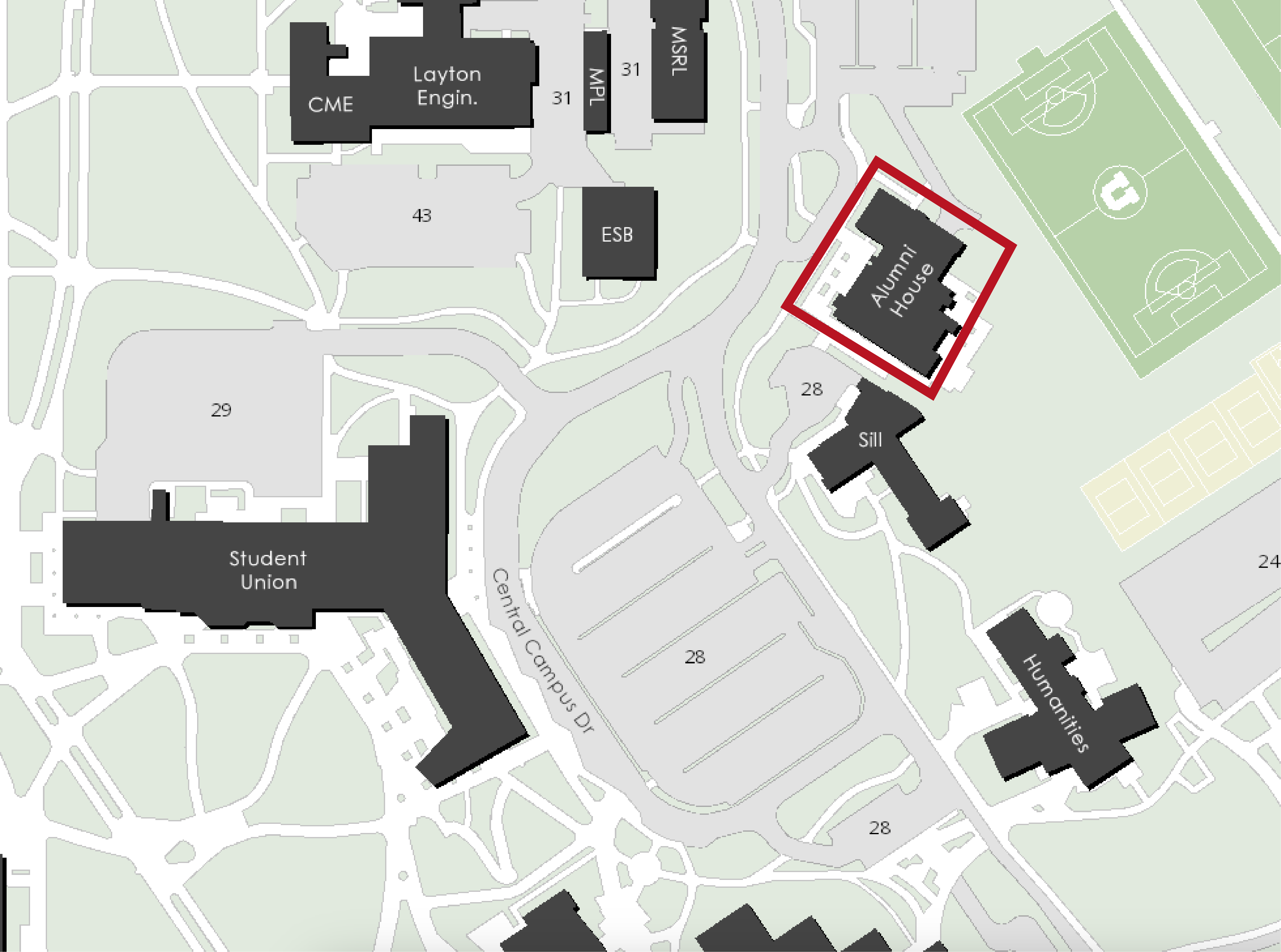 alumni house map