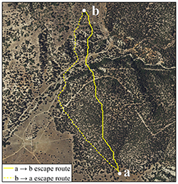 escape route map